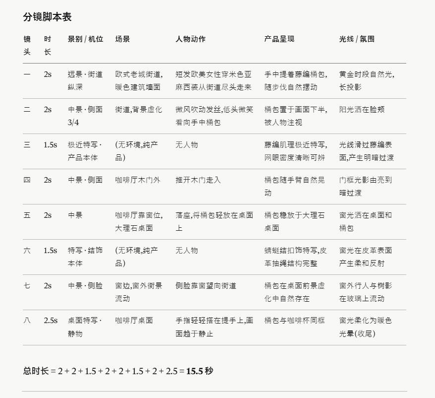 镜头级提示词工程